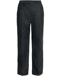 Isabel Marant - Pinstripe Pleated-Front Trousers - Lyst