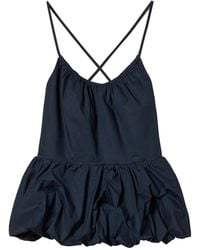 Twinset - Poplin Flounce Top - Lyst