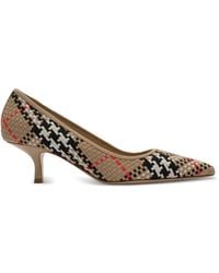Burberry - Check Dame Pumps​ - Lyst