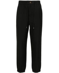 Versace Jeans Couture - Tapered-Hose Mit V-Emblem - Lyst