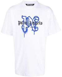 Palm Angels - T-shirt à logo New York imprimé - Lyst