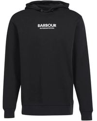 Barbour - Sudadera con capucha y logo bordado - Lyst