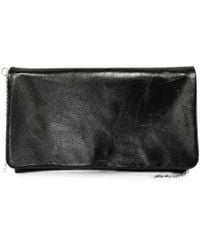 Poche Paris - Crinkled-Effect Chain-Link Clutch Bag - Lyst