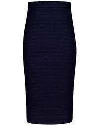 Roland Mouret - Falda midi de bouclé - Lyst