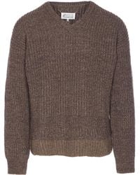 Maison Margiela - Four Stitch-Logo Sweater - Lyst