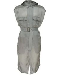 Rick Owens - Tower Hooded Belted Coat - Lyst