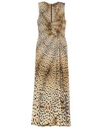 Roberto Cavalli - Twisted Animal-Print Dress - Lyst