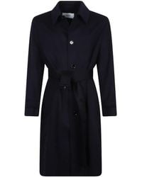 Lardini - Belted Button-Front Coat - Lyst
