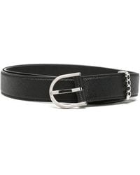 Gucci - Leren Riem Met Stirrup Gesp - Lyst