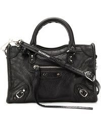 Balenciaga Classic Nano City Aj Bag - Black