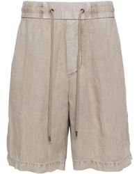 James Perse - Straight-Leg Linen Shorts - Lyst