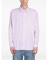 AMISH - Striped Poplin Shirt - Lyst