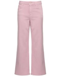 Emme - Emmhobby Logo-Patch Wide-Leg Trousers - Lyst