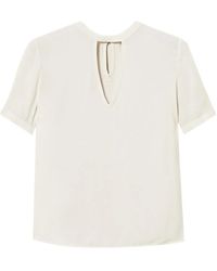 Twinset - Blusa Con Apertura A Goccia - Lyst