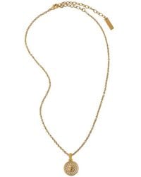 Versace - Medusa Crystal Necklace - Lyst