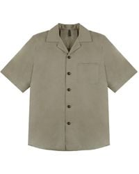 Incotex - Camicia A Maniche Corte Con Collo Ampio - Lyst