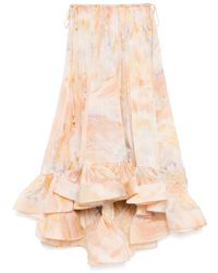 Zimmermann - Flounce Maxi Skirt - Lyst