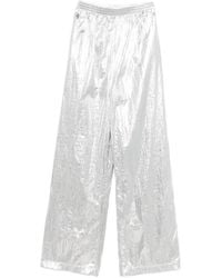 MEDEA - Metallic-Effect Trousers - Lyst