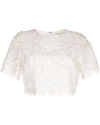 Sachin & Babi - Naya Floral-Appliqué Crop Top - Lyst