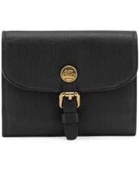 Etro - Pony Buckle-Detail Leather Wallet - Lyst