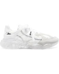 Moschino - Panelled Lace-Up Sneakers - Lyst