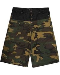 Boredom Kills - Short À Imprimé Camouflage - Lyst