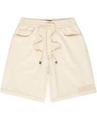 Amiri - Short À Logo Brodé Et Lien De Resserrage - Lyst