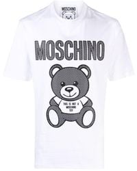 Moschino - T-shirt en coton à imprimé ourson - Lyst