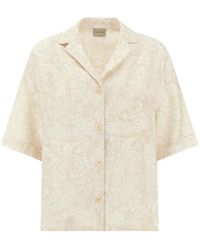 Paul & Shark - Paisley-Print Linen Shirt - Lyst