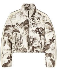 Palm Angels - Palm-Tree Print Puffer Jacket - Lyst