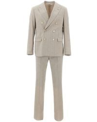 Manuel Ritz - Peal-Lapel Double-Breasted Suit - Lyst