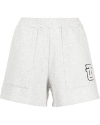 The Upside - Logo-embroidered Organic Cotton Shorts - Lyst
