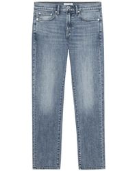 FRAME - Faded-Effect Slim-Fit Jeans - Lyst