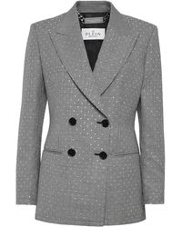 Philipp Plein - Blazer Regular Fit Pied De Poule - Lyst