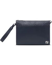 Fendi - Pochette Ff Carrée - Lyst