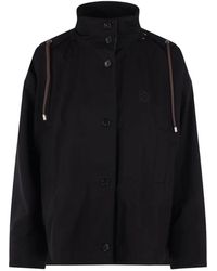 Loewe - Hooded Button-Fastening Jacket - Lyst