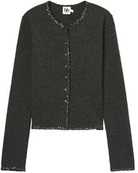 B+ AB - Button-Embellished Cardigan - Lyst