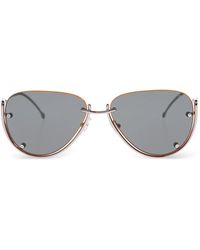 DIESEL - Pilot Rimless Sunglasses - Lyst