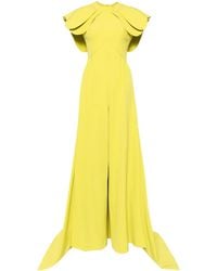 Saiid Kobeisy - Crepe Jumpsuit With Back Overskirt - Lyst