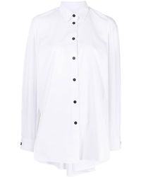 人気トレンド 【ENFOLD】Cottonタイプライター Hang collar BLOUSE