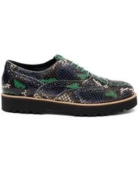 Hogan - Snakeskin Platform Brogue Boots - Lyst