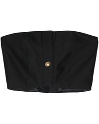 ROKH - Tube Strapless Cropped Top - Lyst