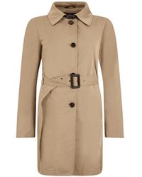 Moorer - Abrigo Marika-Vm Con Botones Y Cinturón - Lyst