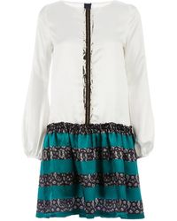 Twisty Parallel Universe - Contrast Shirt Dress - Lyst