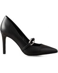 Calvin Klein - Pointed-Toe Buckled Pumps - Lyst