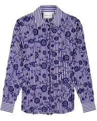 FABIENNE CHAPOT - Striped Floral Shirt - Lyst