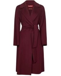 Max Mara - Cappotto Con Cintura E Revers - Lyst