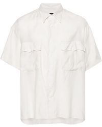 Giorgio Armani - Hemd mit steigendem Revers - Lyst