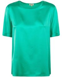 HER SHIRT HER DRESS - Satin-Finish T-Shirt - Lyst