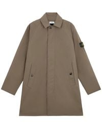Stone Island - Buttoned Coat - Lyst